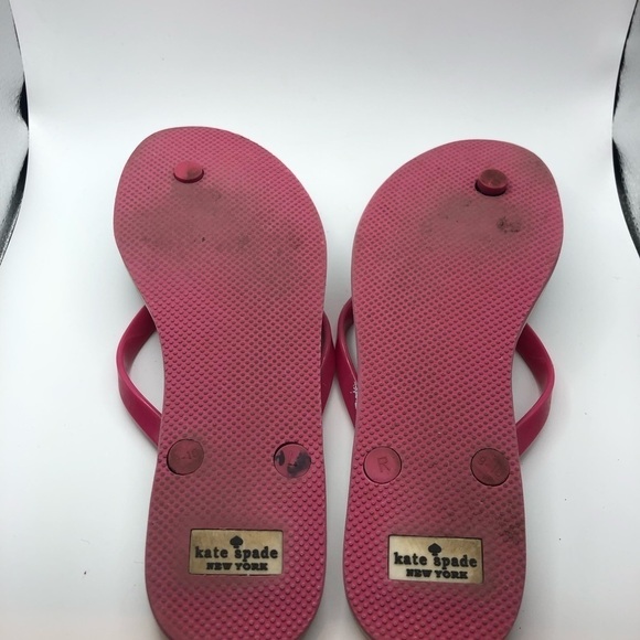 Kate Spade pink bow with flowers sandals womens size 9-10 - Picture 7 of 10
